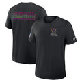 Washington Commanders Nike Black 2025 NFL Crucial Catch Tri-Blend Dri-FIT T-Shirt
