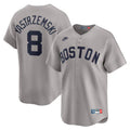 Men's Boston Red Sox Carl Yastrzemski Nike Gray Throwback Cooperstown Collection Limited Jersey