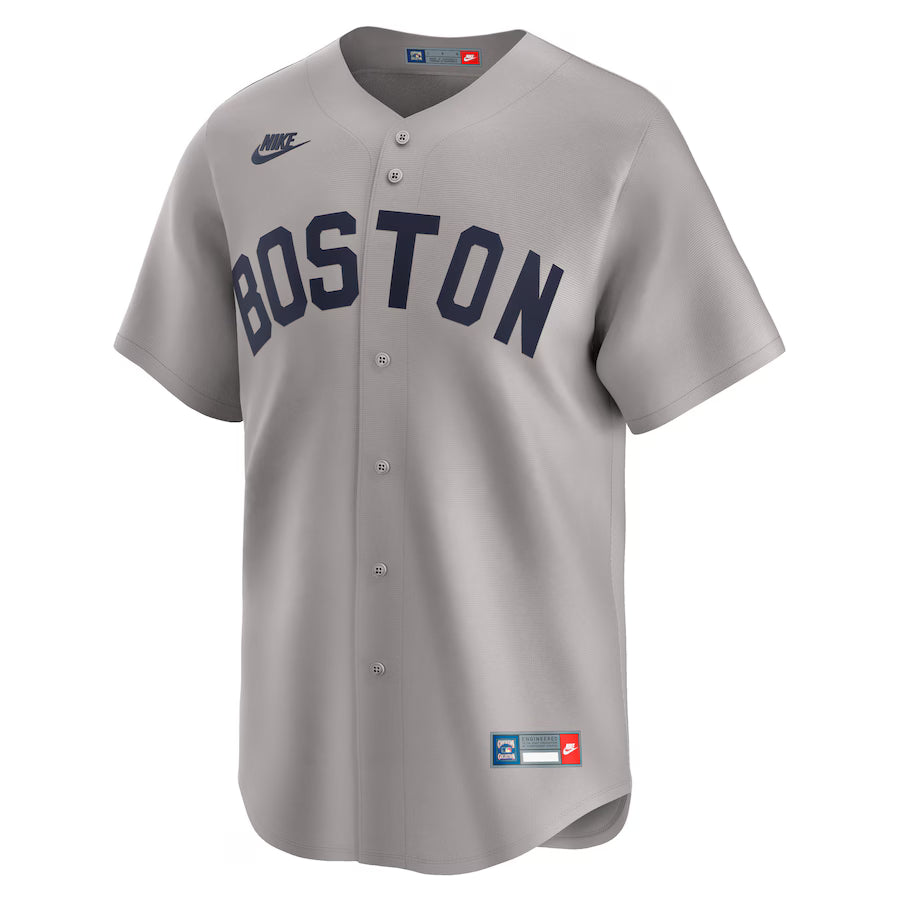 Men's Boston Red Sox Carl Yastrzemski Nike Gray Throwback Cooperstown Collection Limited Jersey