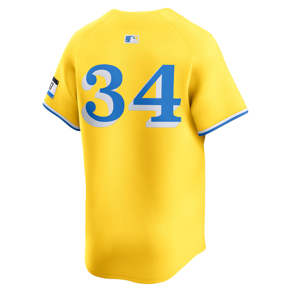 Men's Boston Red Sox David Ortiz Nike Gold City Connect Retired Player Jersey
