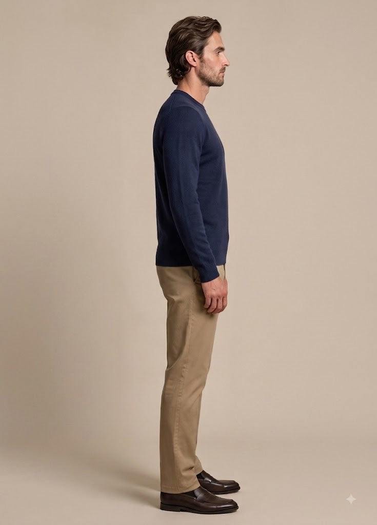 Primakind Men's Crewneck Knit Sweater