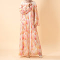 Primakind Petal Glow Hand-Embroidered Open Abaya Secret Garden Series