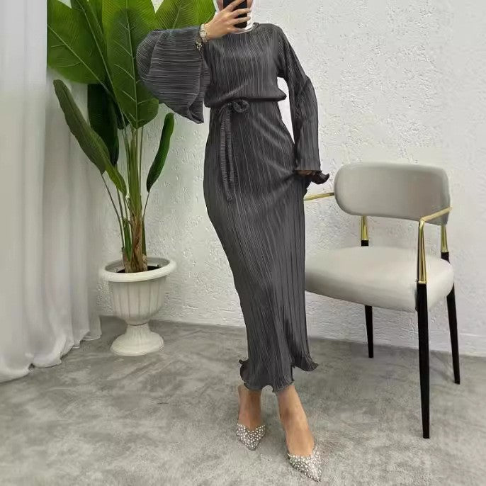 Primakind Pleated Maxi Dress