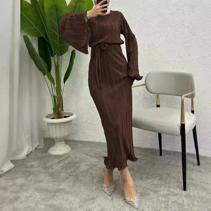 Primakind Pleated Maxi Dress
