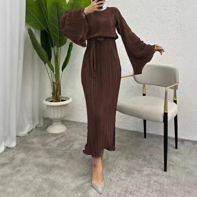 Primakind Pleated Maxi Dress