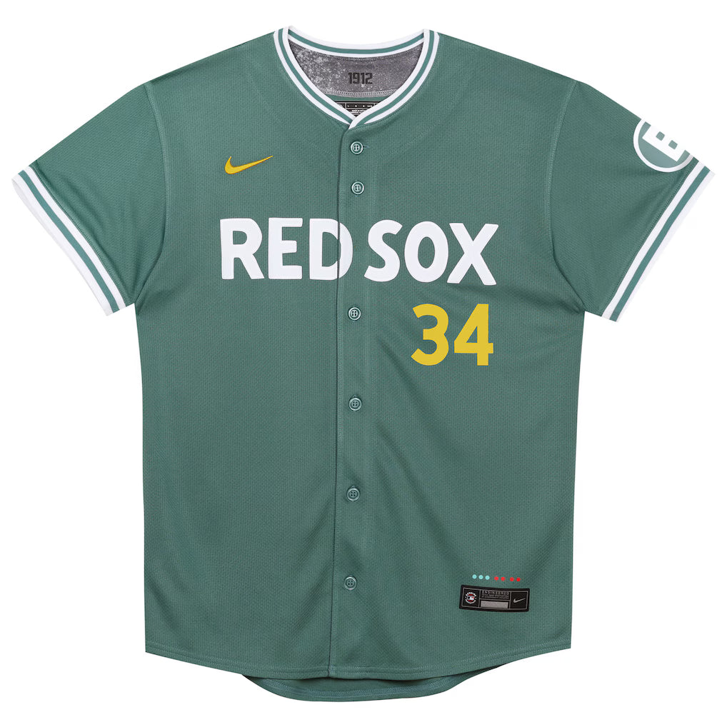 Preschool Boston Red Sox David Ortiz Nike Green 2025 City Connect Limited Retired Player Jersey