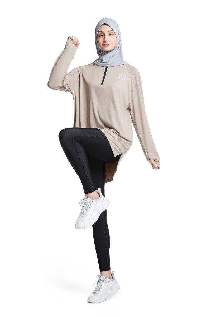 Primakind Quick Dry Activewear with Thumb Holes Sports Top