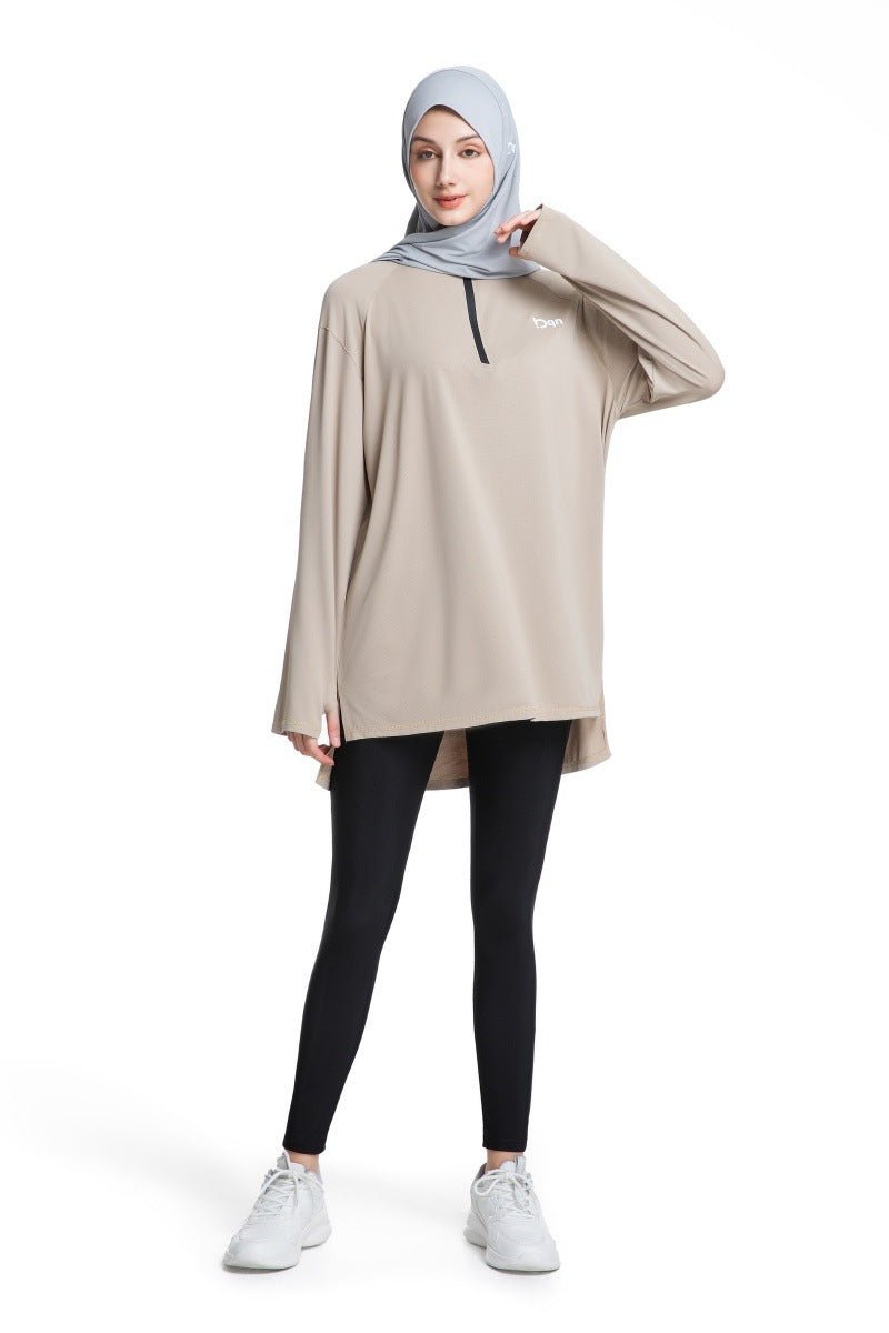 Primakind Quick Dry Activewear with Thumb Holes Sports Top