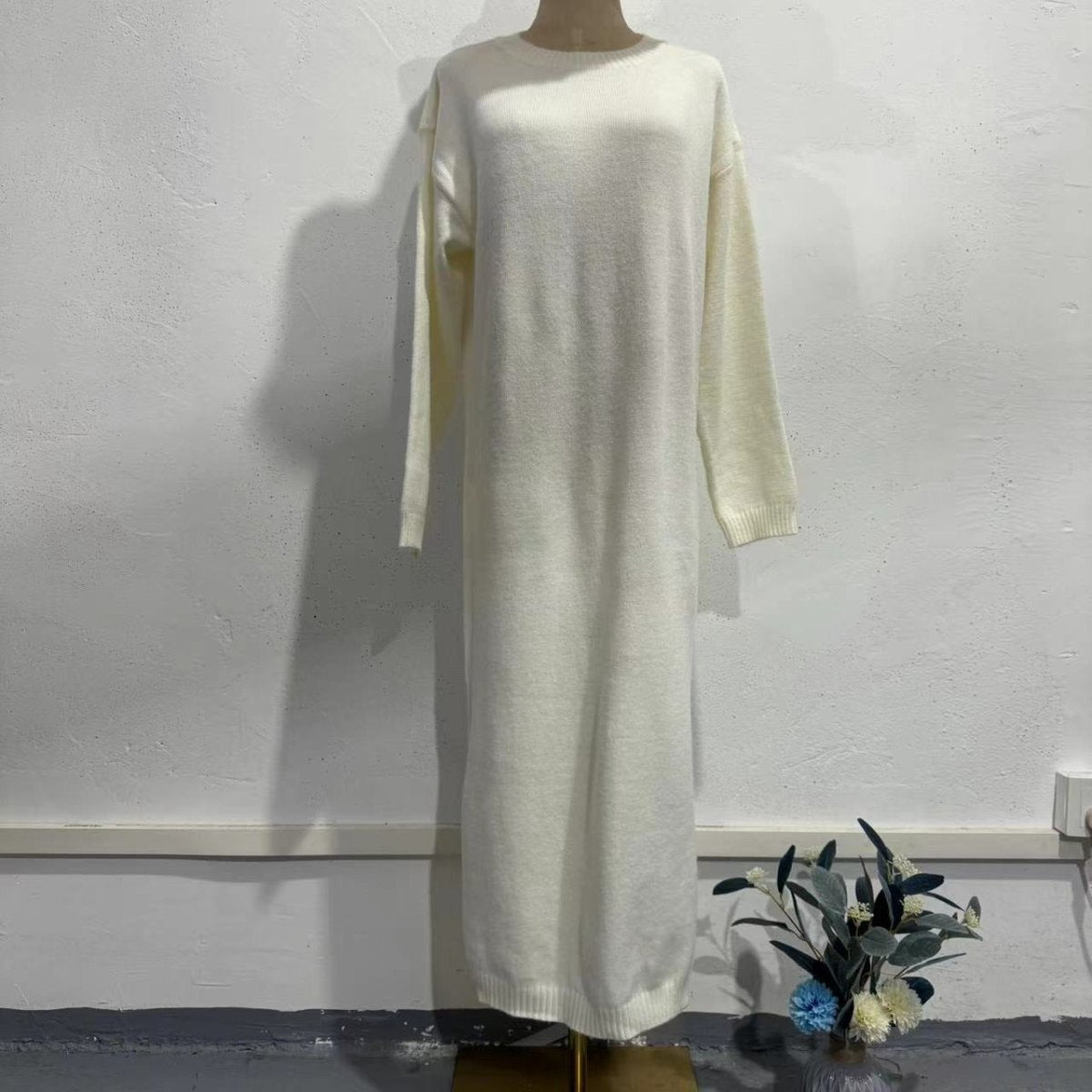 PrimaKind Ribbed Knit Maxi Dress