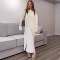 PrimaKind Ribbed Knit Maxi Dress