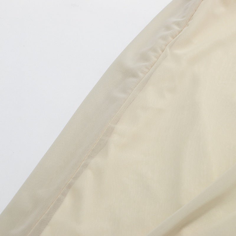 Primakind Round Neck Ruched Bodice Lantern Sleeve Floor-Length Dress
