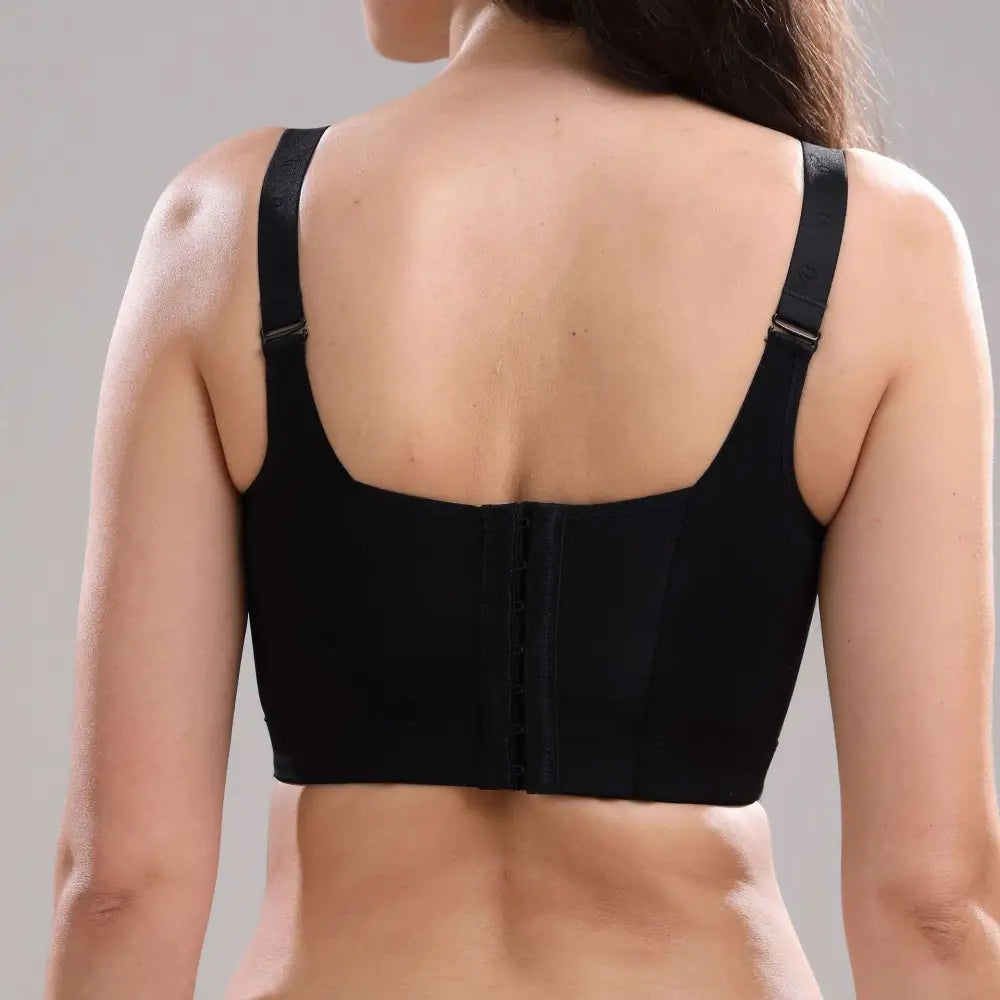 Primakind Seamless Black Plus Size Bra Without Wire