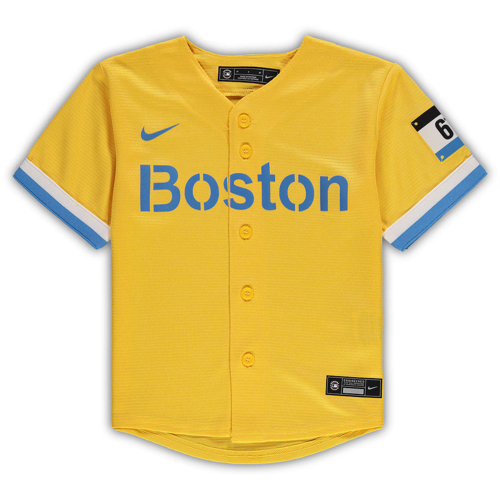 Toddler Nike Gold 2021 MLB City Connect Replica Team Jersey