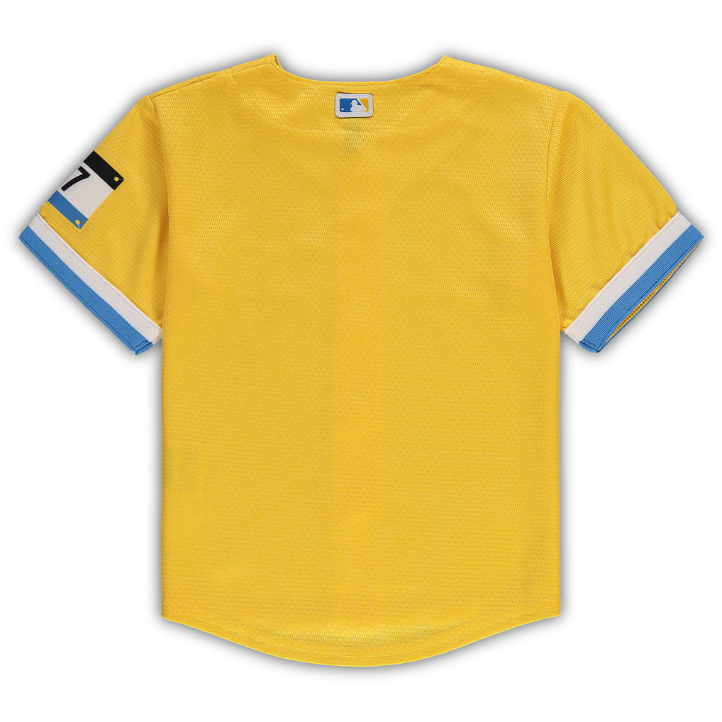Toddler Nike Gold 2021 MLB City Connect Replica Team Jersey