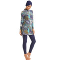 Primakind Tropical Print Modest Burkini Swimsuit Set
