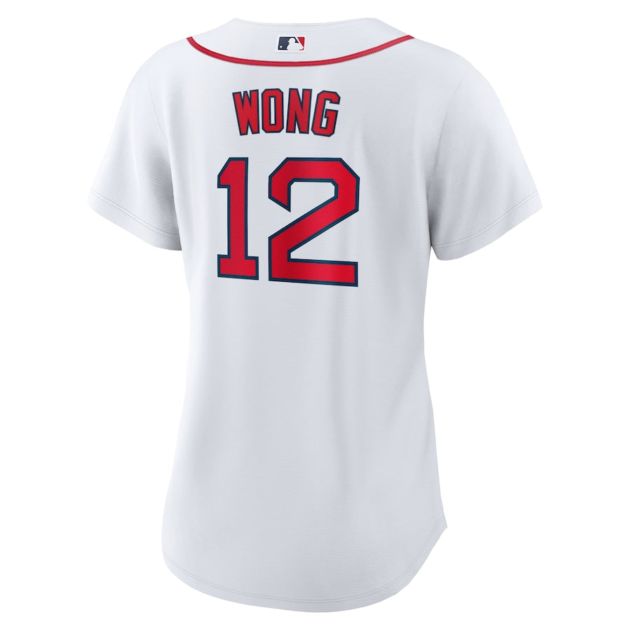Women's Boston Red Sox Connor Wong Nike White Home Replica Jersey